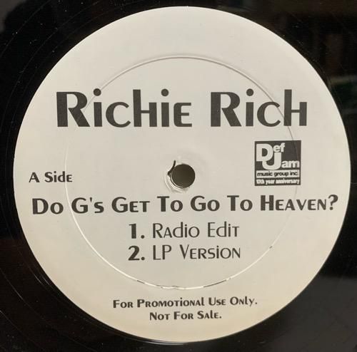 Richie Rich / Do G's Get To Go To Heaven? (1996 US PROMO)