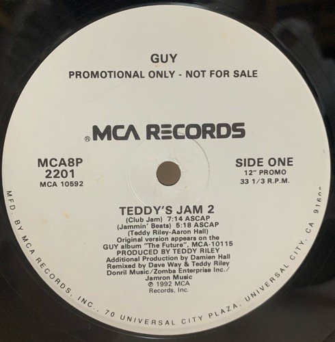 Guy / Teddy's Jam 2 (1992 US PROMO ONLY)