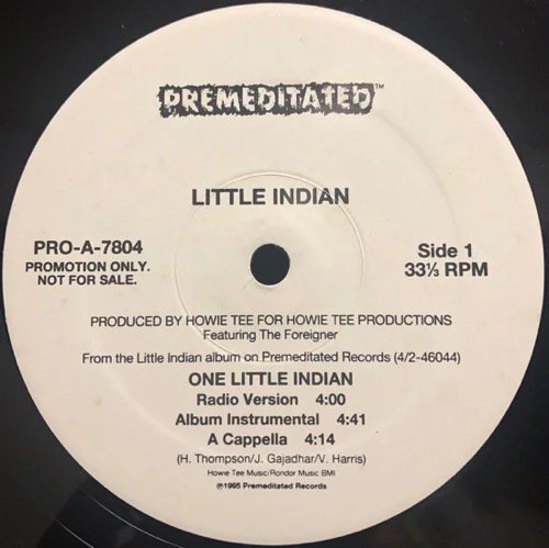 Little Indian / One Little Indian (1995 US PROMO ONLY)