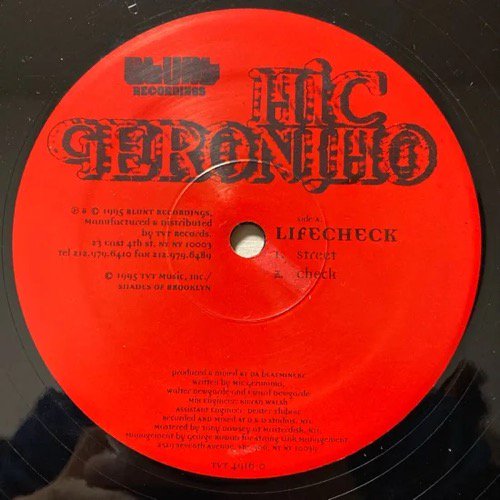 MIC GERONIMO / LIFECHECK (1995 US ORIGINAL PROMOTIONAL ONLY)