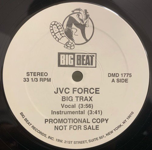 JVC Force / Big Trax b/w 6 Feet Back On The Map (1992 US ORIGINAL PROMO)