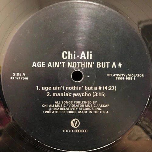 CHI-ALI / AGE AIN'T NOTHIN' BUT A # (1992 US ORIGINAL