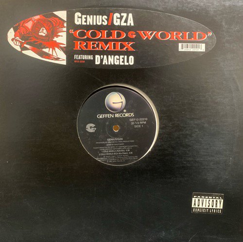 GENIUS / GZA FEATURING D'ANGELO / COLD WORLD (REMIX) (1996 US ORIGINAL)