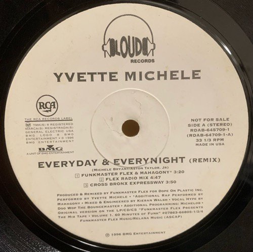 Yvette Michele / Everyday & Everynight (Remix)(1996 US UNKNOWN RARE PRESSING)