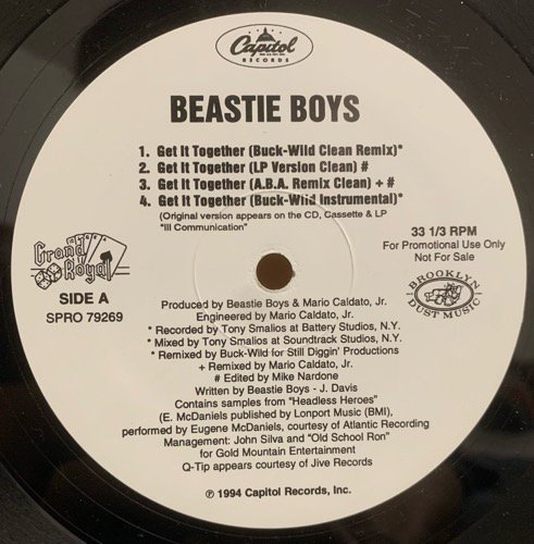 Beastie Boys / Get It Together (BUCKWILD REMIX)(1994 US PROMO)