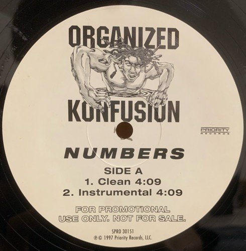 ORGANIZED KONFUSION / NUMBERS (1997 US ORIGINAL PROMO)