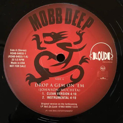 MOBB DEEP / DROP A GEM ON 'EM (1996 US PROMO ONLY RARE)