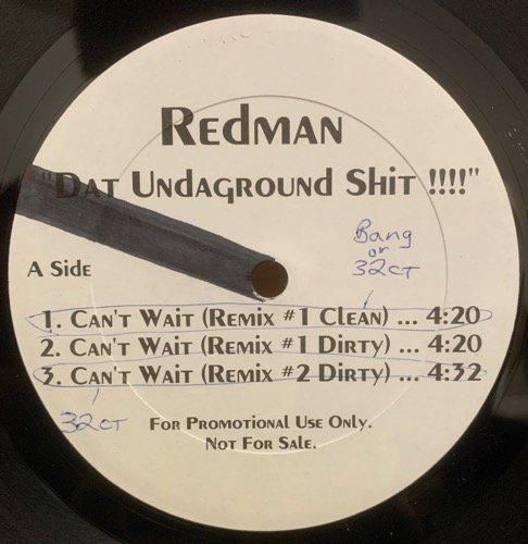 REDMAN / DAT UNDAGROUND SHIT!!!! (1995 US ORIGINAL RARE PROMO ONLY) DC