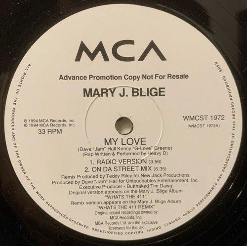 Mary J. Blige / My Love / Reminisce (1994 UK ORIGINAL PROMO ONLY 12x2)