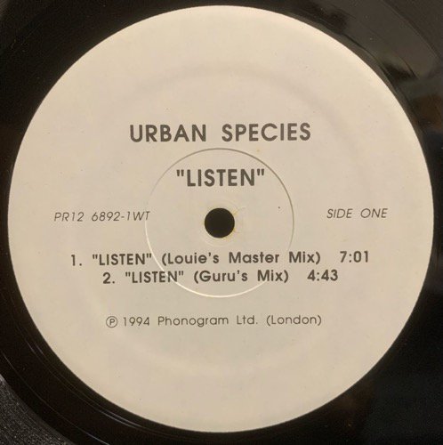 Urban Species / Listen (1994 US ORIGINAL PROMO)