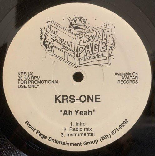 KRS-One / Ah Yeah (1995 US ORIGINAL PROMO ONLY)