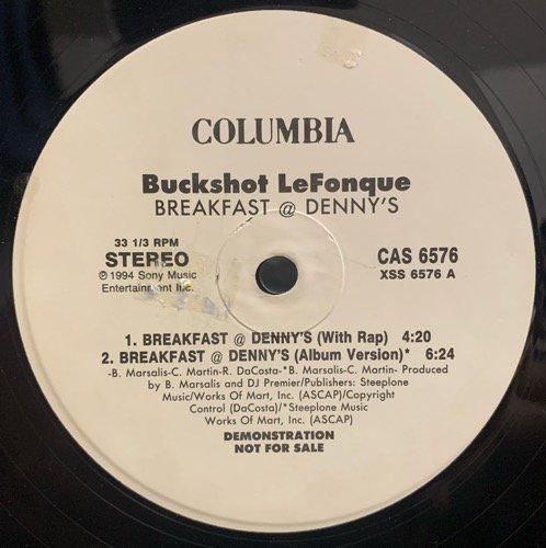 BUCKSHOT LEFONQUE / BREAKFAST @ DENNY'S (1994 US ORIGINAL PROMO ONLY)