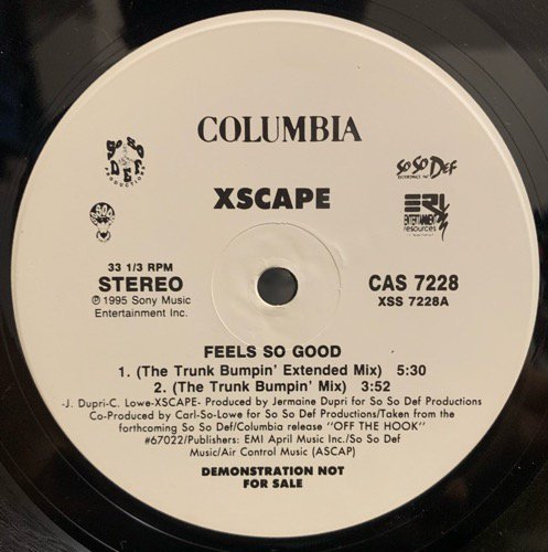 Xscape / Feels So Good (1995 US PROMO ONLY)