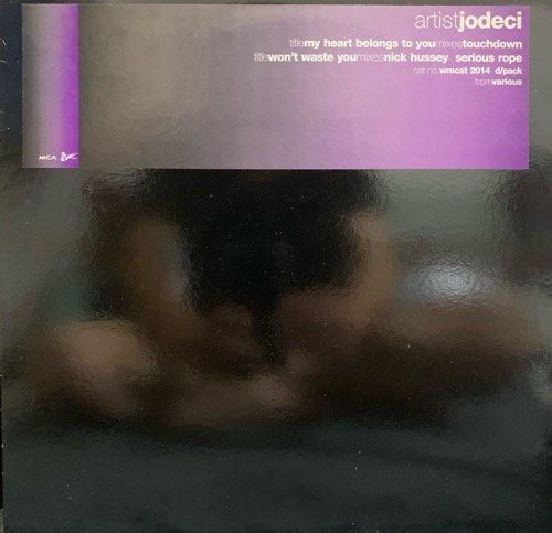 Jodeci / My Heart Belongs To U / Won't Waste You (1994 UK PROMO ONLY)