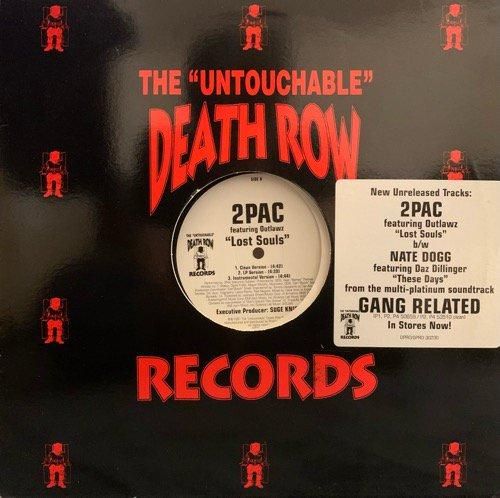 2PAC  / LOST SOULS b/w NATE DOGG FEATURING DAZ DILLINGER / THESE DAYS (1997  US PROMO ONLY)