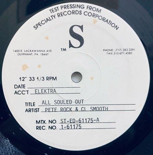 Pete Rock & C.L. Smooth / All Souled Out (1991 US ORIGINAL TEST PRESSING VERY RARE)