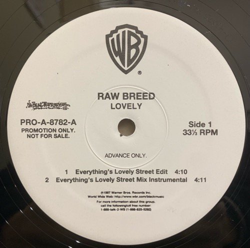 Raw Breed / Everything's Lovely (1997 US PROMO)