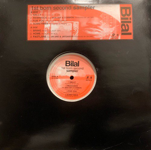 BILAL / 1ST BORN SECOND SAMPLER ( 2001 US ORIGINAL PROMO ONLY RARE PRESSING)