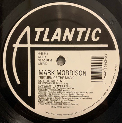 Mark Morrison / Return Of The Mack (1996 US ORIGINAL)