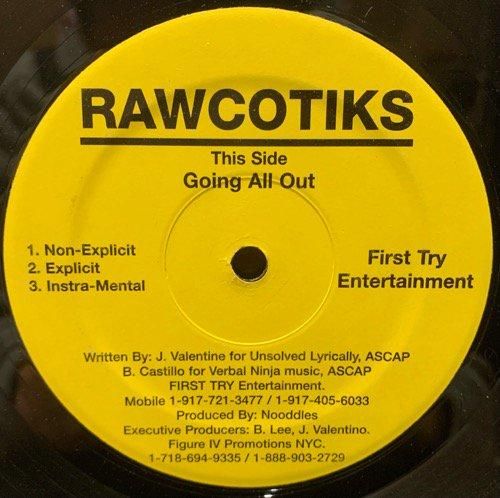 RAWCOTIKS / GOING ALL OUT (1998 US ORIGINAL )