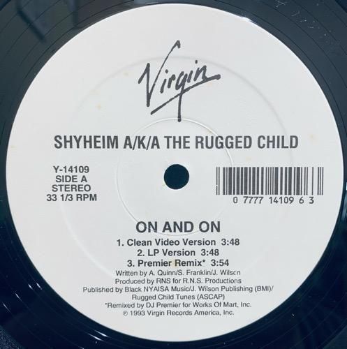 Shyheim A/K/A The Rugged Child / On And On (1993 US ORIGINAL)