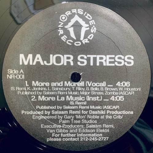 MAJOR STRESS / MORE AND MORE b/w A DAY IN DA STUY (1995 US ORIGINAL)