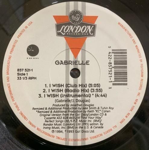 GABRIELLE / I WISH (1994 US ORIGINAL RARE)