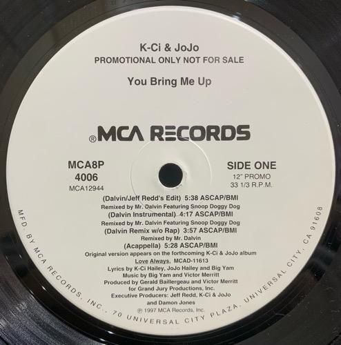 K-CI & JOJO / YOU BRING ME UP (1997 US PROMO ONLY W-PACK12)