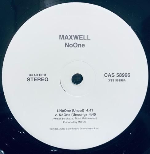 MAXWELL / NoOne (2002 US ORIGINAL PROMO ONLY)