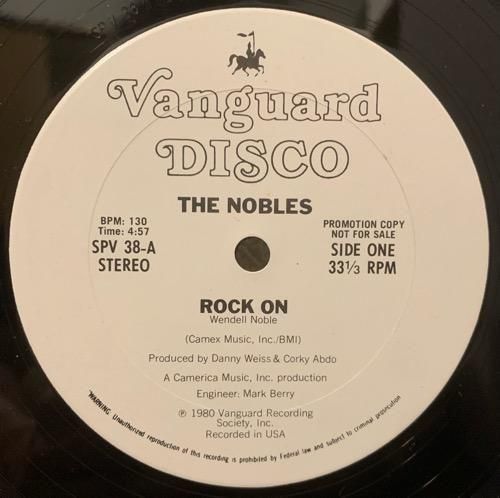 The Nobles / Rock On / Jealousy (1980 US PROMO )