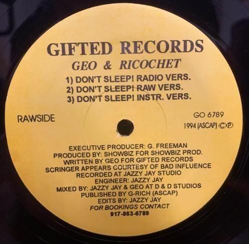 Geo & Ricochet / Don't Sleep! / Lil Sum' Em - Sum' Em (1994 US ORIGINAL RARE)
