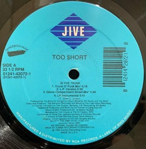 TOO SHORT / IN THE TRUNK (1992 US ORIGINAL)