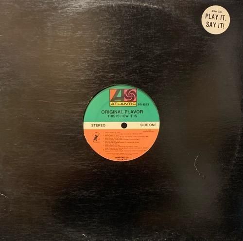 Original Flavor / This Is How It Is (1992 US PROMO ONLY RARE)

