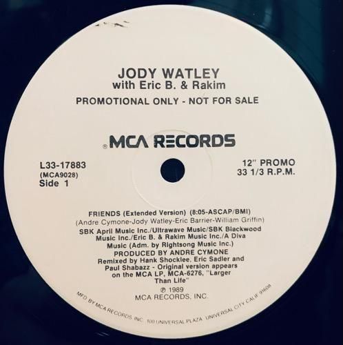 JODY WATLEY WITH ERIC B. & RAKIM / FRIENDS (DUB)(1989 US PROMO ONLY)