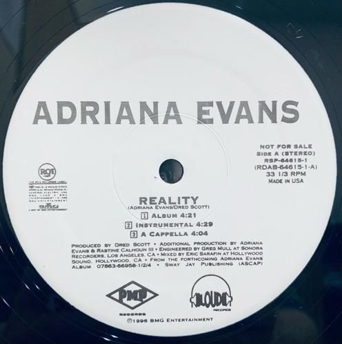 Adriana Evans / Reality (1996 US PROMO ONLY)