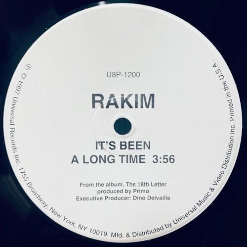 RAKIM / IT'S BEEN A LONG TIME (1997 US ORIGINAL PROMO ONLY)