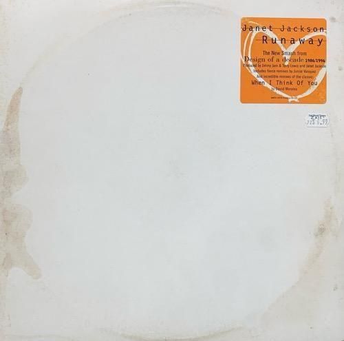 JANET JACKSON / RUNAWAY b/w WHEN I THINK OF YOU (1995 US ORIGINAL PROMO ONLY W-PACK12)