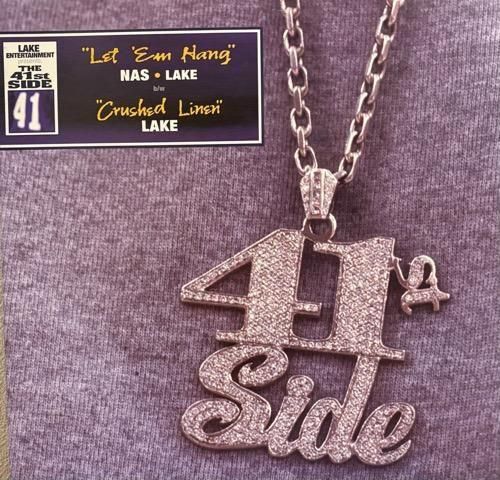 NAS, LAKE / LET 'EM HANG b/w LAKE / CRUSHED LINEN (2001 US ORIGINAL)
