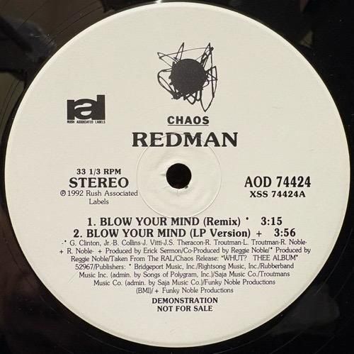 REDMAN / BLOW YOUR MIND (1992 US ORIGINAL PROMO)