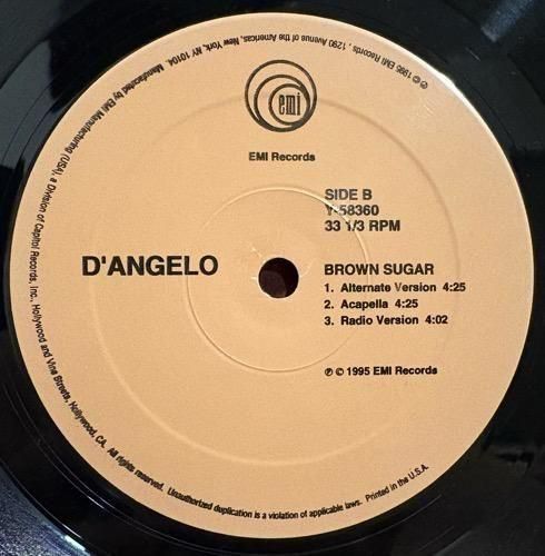 D'ANGELO / BROWN SUGAR (1995 US ORIGINAL) - SLASH RECORD