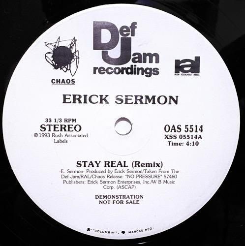 Erick Sermon / Stay Real (Remix)(1993 US PROMO ONLY)