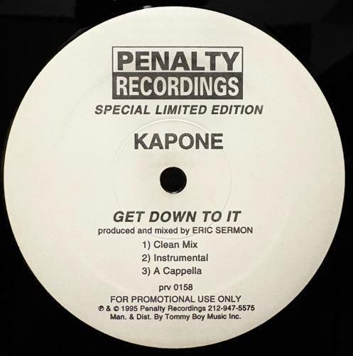 Kapone Feat Keith Murray / Get Down To It / No Jurisdiction (1995 US PROMO ONLY RARE)