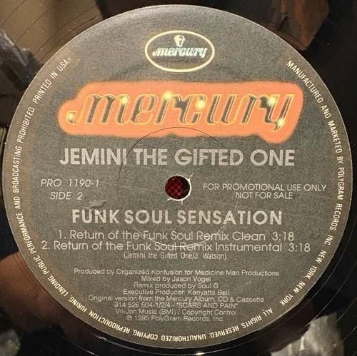 JEMINI THE GIFTED ONE / FUNK SOUL SENSATION (REMIXES)(1995 US