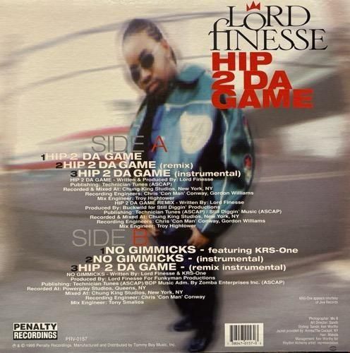 LORD FINESSE / HIP 2 DA GAME b/w NO GIMMICKS (19595 US ORIGINAL