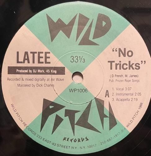 Latee / No Tricks / Wake Up (1988 US ORIGINAL)