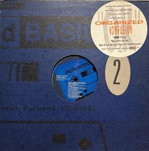 ORGANIZED KONFUSION / FUDGE PUDGE b/w WALK INTO THE SUN (1991 US PROMO ONLY VERY RARE)