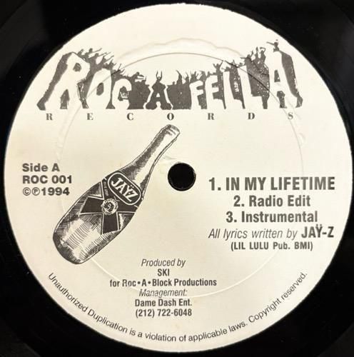 Jay-Z / In My Lifetime (1994 US ORIGINAL )
