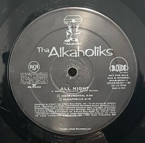Tha Alkaholiks / All Night (New York Mix)(1997 US PROMO ONLY VERY RARE)