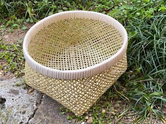 篠竹通し篭（小）ウニかご 灰通し