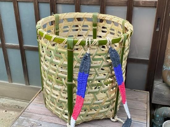 竹製背負い篭 目つぶし しょいかご